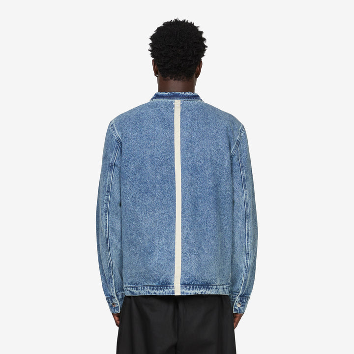 Denim Full Zip Jacket Stonewashed