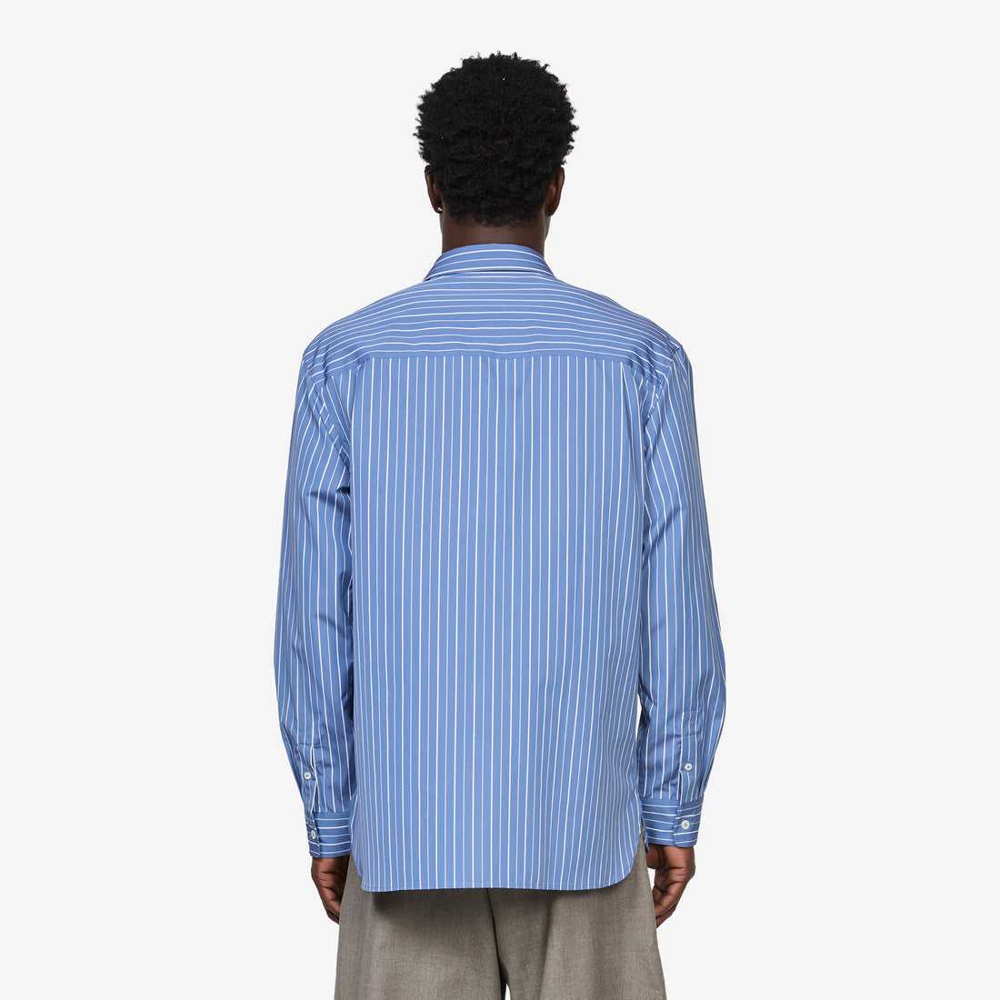 Malo Logo Shirt Blue Grey Shirts