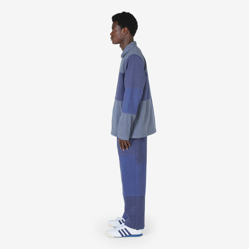 Washed Canvas Patchwork Pants Washed Navy