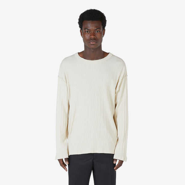 New Rib Longsleeve T-Shirt Ecru