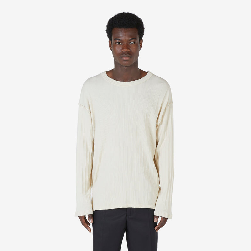 New Rib Longsleeve T-Shirt Ecru