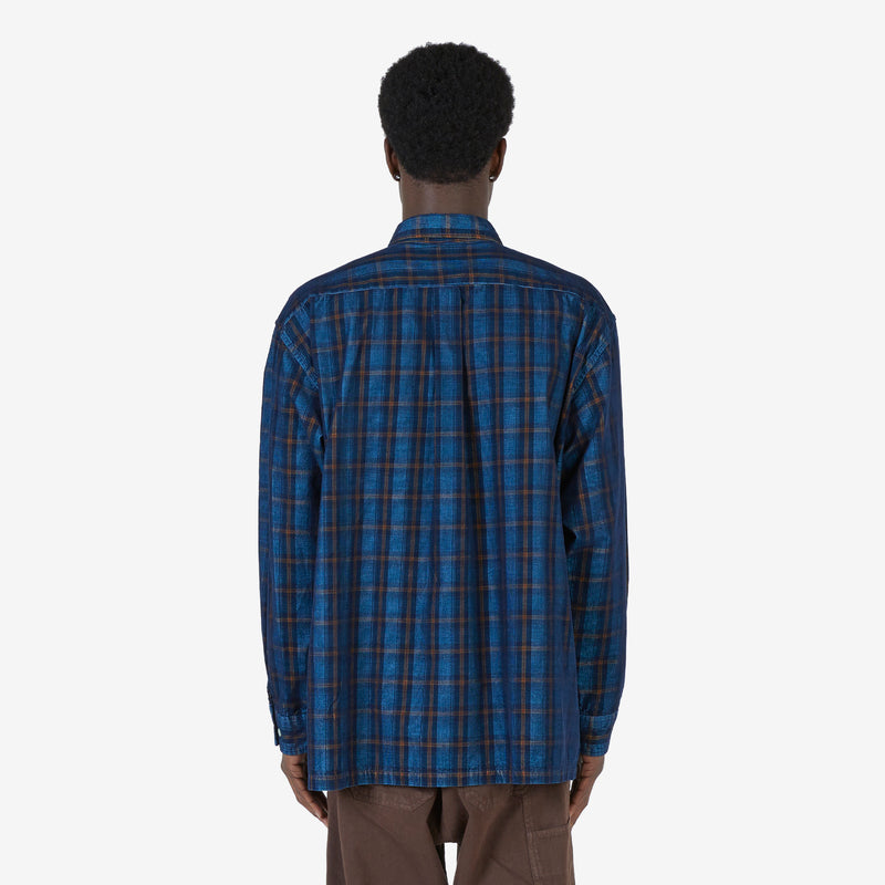 Don Fisherman Corduroy Shirt Blue Shirts