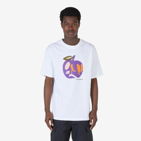 MADE in USA Apple Graphic T-Shirt White