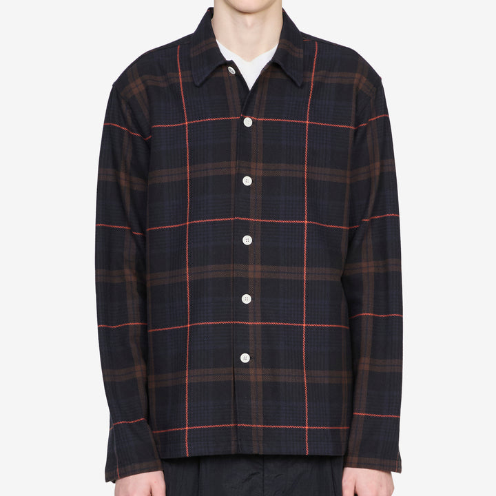 Tyra Big Check Shirt Jacket Black Multi