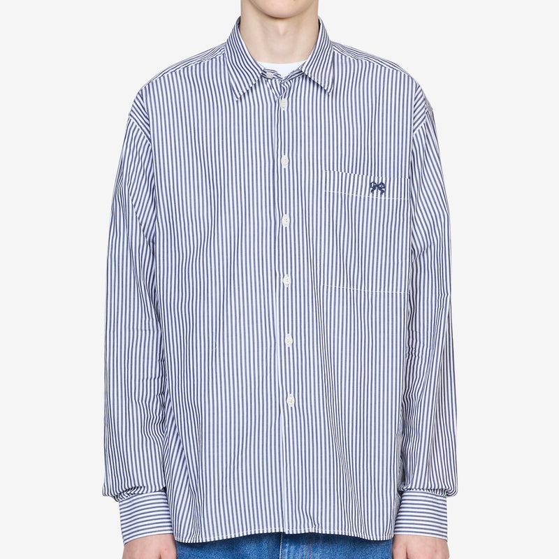 Vit Stripe Shirt Blue Shirts