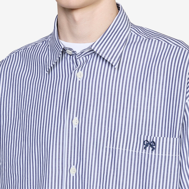 Vit Stripe Shirt Blue Shirts