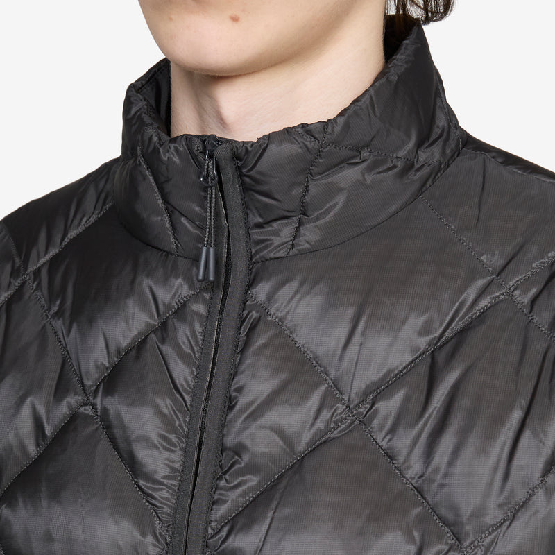 Base Light Down Zip Jacket Charcoal Black Jackets