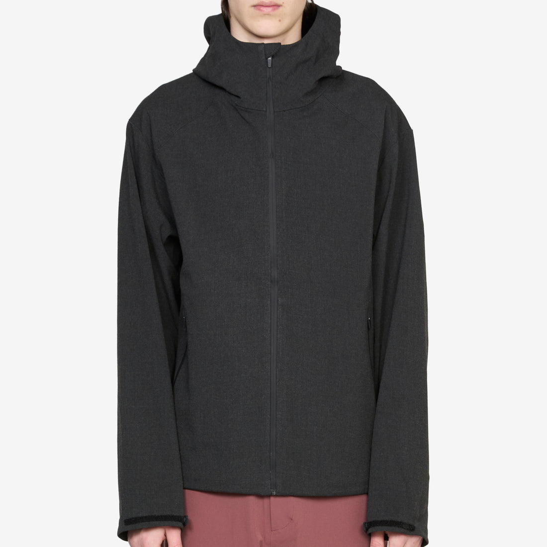 Waypoint Texture Hooded Jacket Dark Grey Jackets