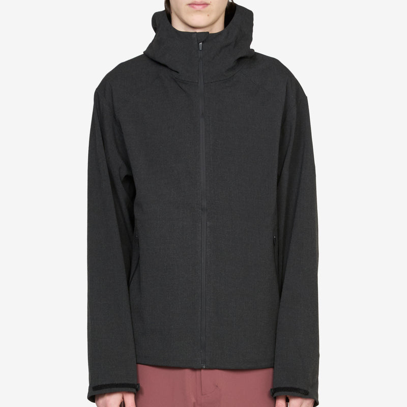 Waypoint Texture Hooded Jacket Dark Grey Jackets