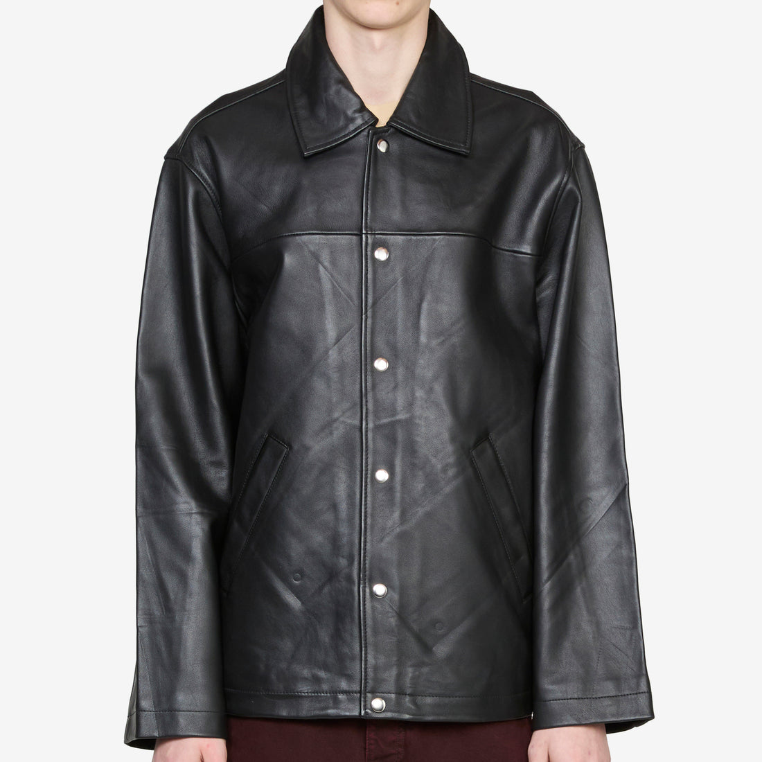 Coach Leather Jacket Black Jackets