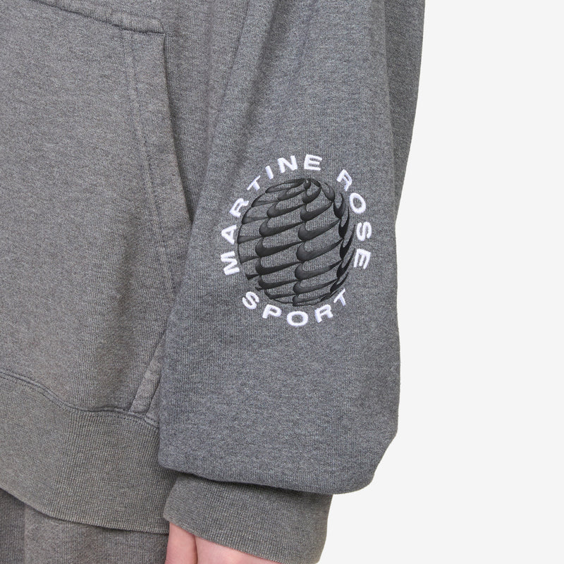 Martine Rose x Full-Zip Hoodie Charcoal Heather | Dark Steel Grey | White Jumpers