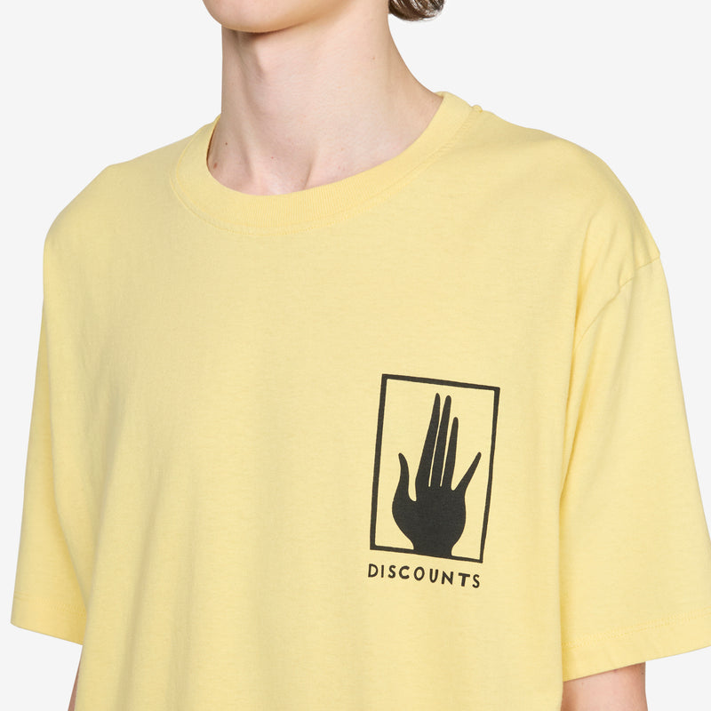 Yoga Discounts T-Shirt Yellow Tees