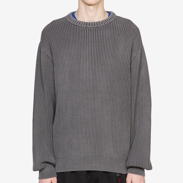 Cotton Knit Sweater Grey Jumpers