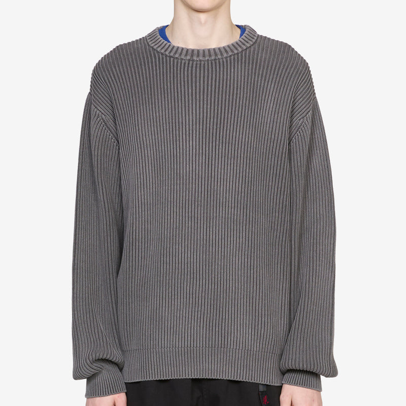 Cotton Knit Sweater Grey Jumpers
