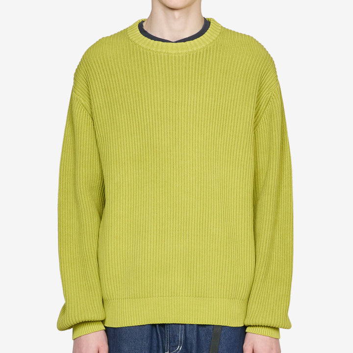 Cotton Knit Sweater Mist Green