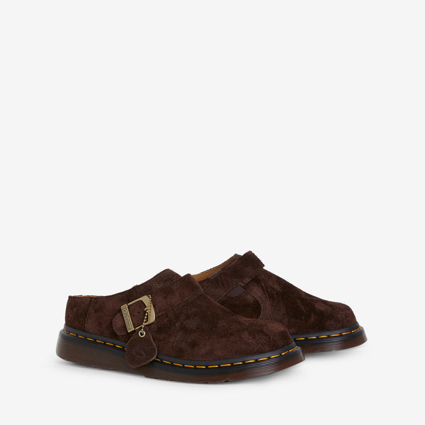 Isham Buckle Mule Dark Brown | Desert Oasis Suede