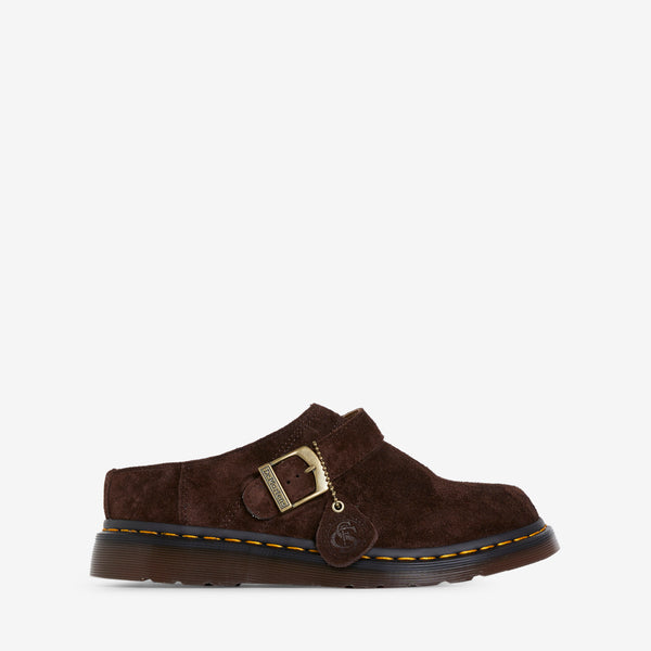 Isham Buckle Mule Dark Brown | Desert Oasis Suede