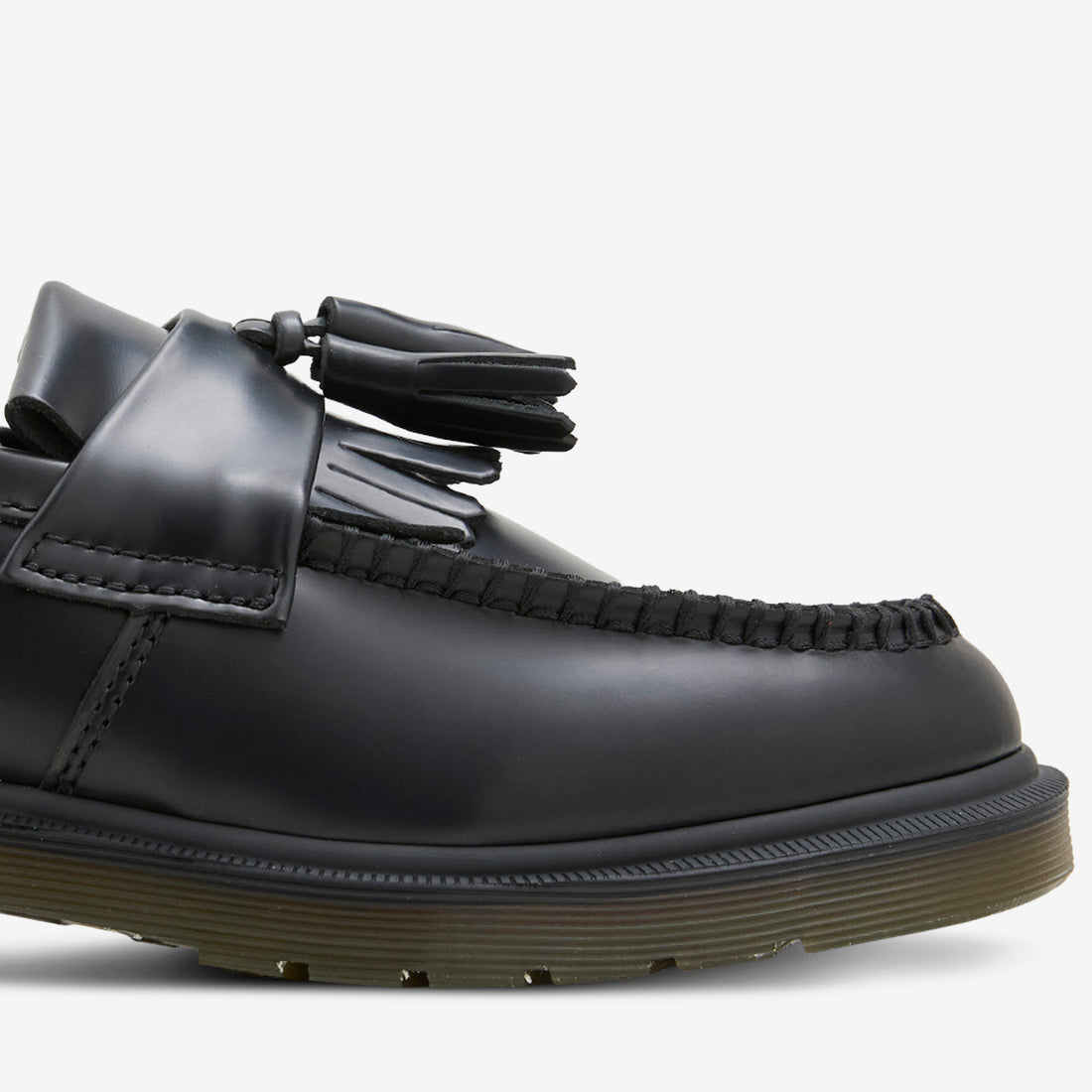 Adrian Tassel Loafer Black Polished Smooth Footwear