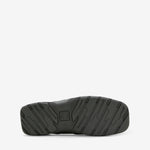 Aurix Slip On Mule Gunmetal Satin Finish Leather
