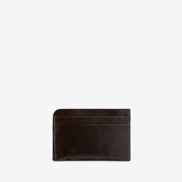 Leather Cardholder Dark Grey