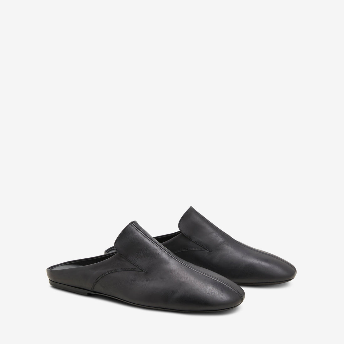 Leather Mule Black Footwear