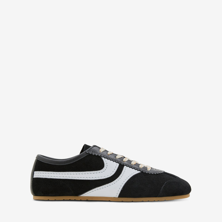 Suede Sneakers Black | White