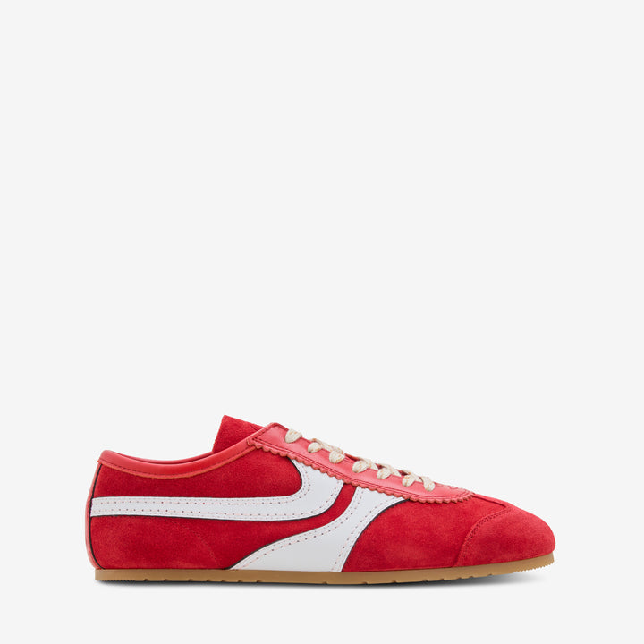 Suede Sneakers Red