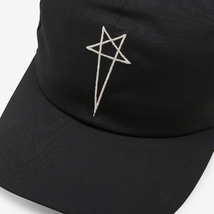 Heavy Poplin Baseball Cap Black | Pearl