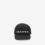 Heavy Poplin Temple Baseball Cap Black | Pearl