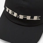 Heavy Poplin Temple Baseball Cap Black | Pearl