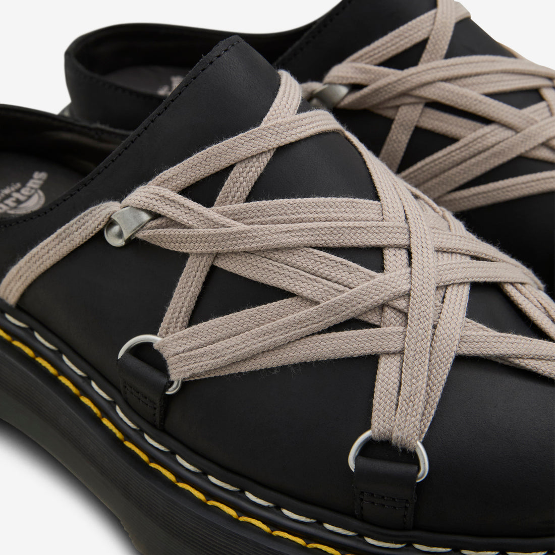 Dr. Martens x Quad Sole Megalace® Mule Black Footwear