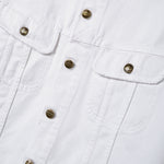 Denim Trucker Jacket Vintage White