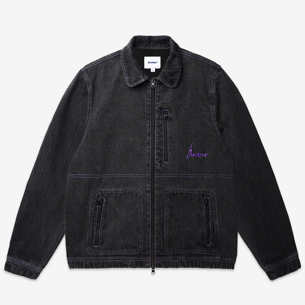 Device Denim Jacket Washed Grey – Above The Clouds