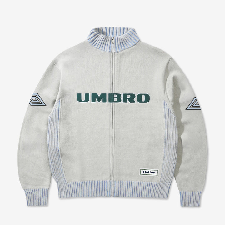 Umbro x Diamond Zip-Thru Knit Grey Front
