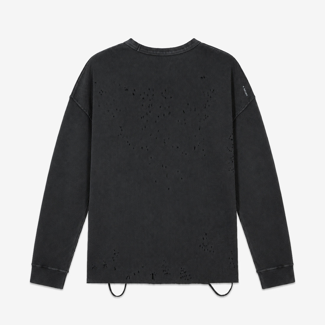 MothTech™ Waffle Long T-Shirt Aged Black Tees