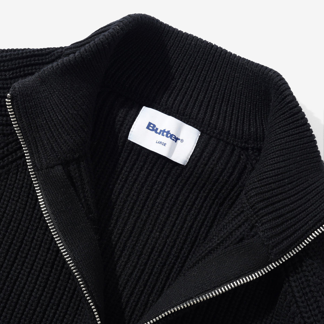 Daniel Johnston Dragon Knit Zip-Thru Sweater Black | Red Jumpers