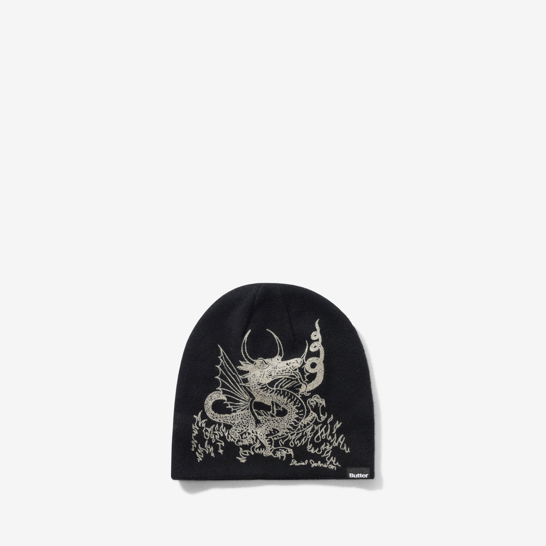 Daniel Johnston Dragon Skully Beanie Black Headwear