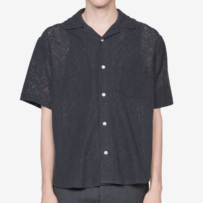 Alhambra Short Sleeve Camp Shirt Black Shirts