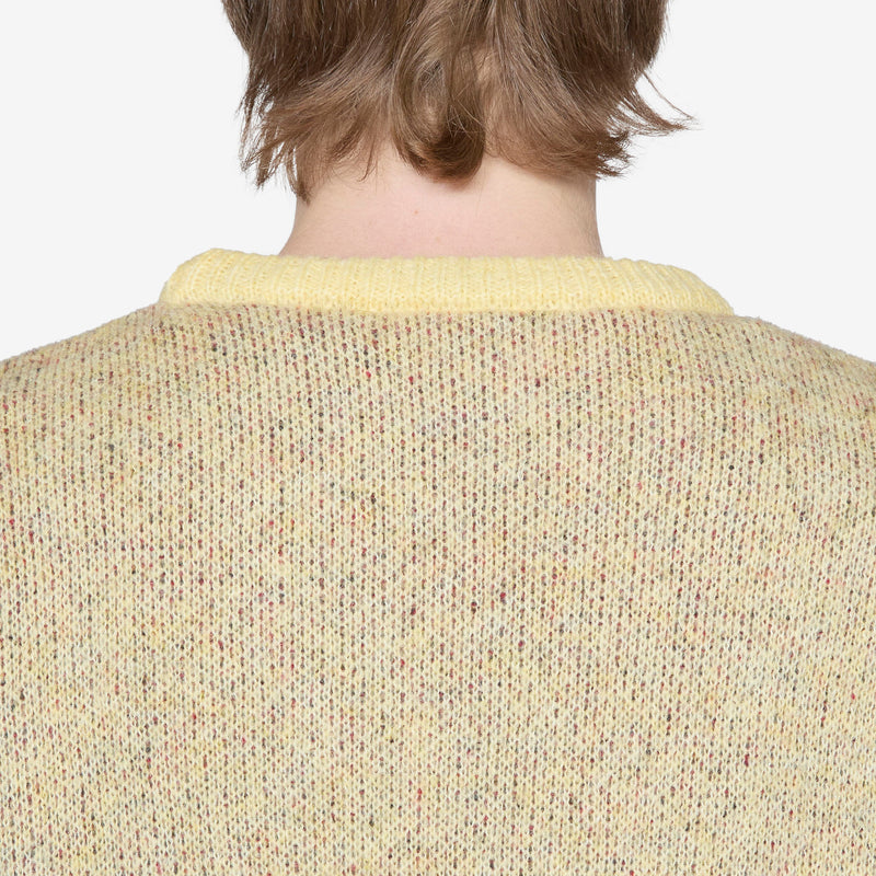 Stupid Strawberry Knitted Pullover Yellow
