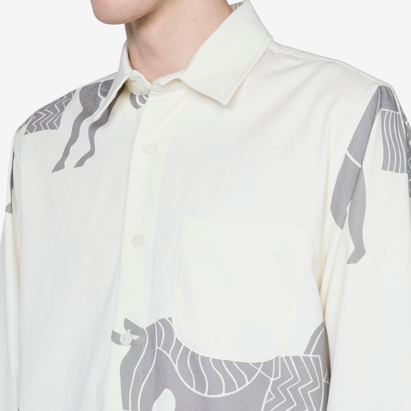 Repeated Horse Shirt Off White Shirts