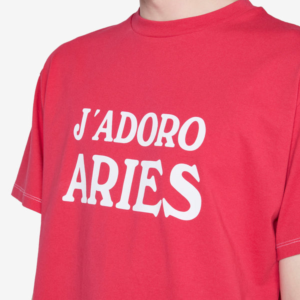 J'Adoro Aries Short Sleeve T-Shirt Red