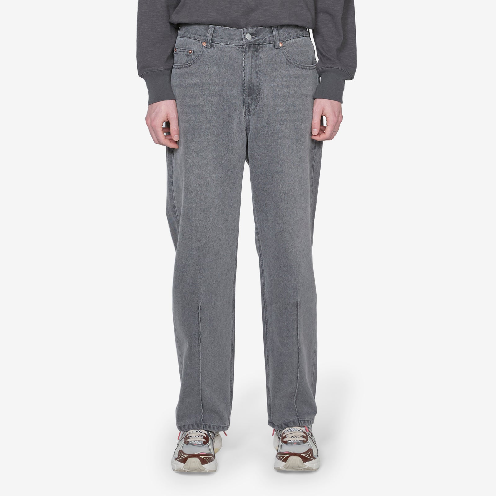 【BAON】[unisex] Hard Pin Tuck Half Denim Pants BAON】[unisex] Hard Pin Tuck Half Denim Pants (BAON/デニム