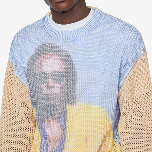 Miles Davis Miles Knit Sweater Cream Jumpers