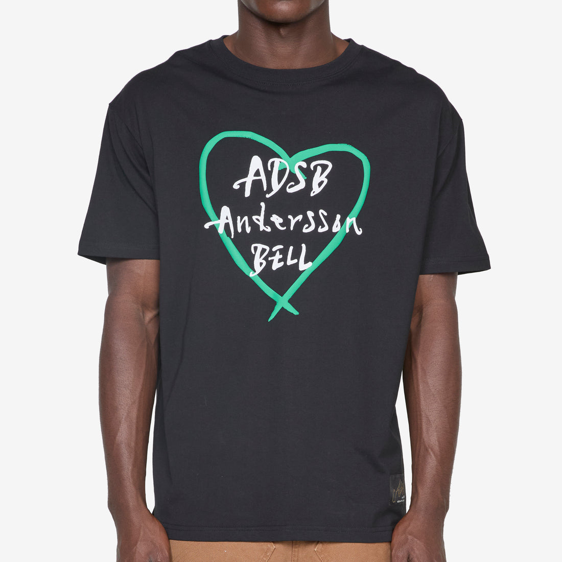 Heart Kelly Logo T-Shirt Black Tees