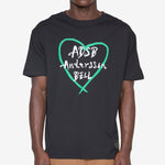 Heart Kelly Logo T-Shirt Black