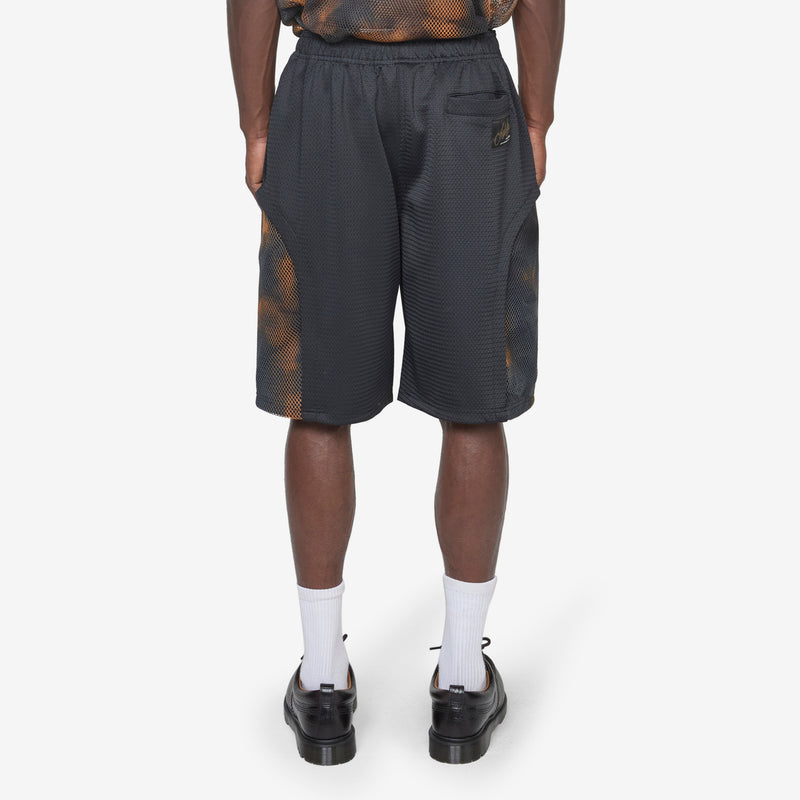Double Paneled Mesh Shorts Black Shorts