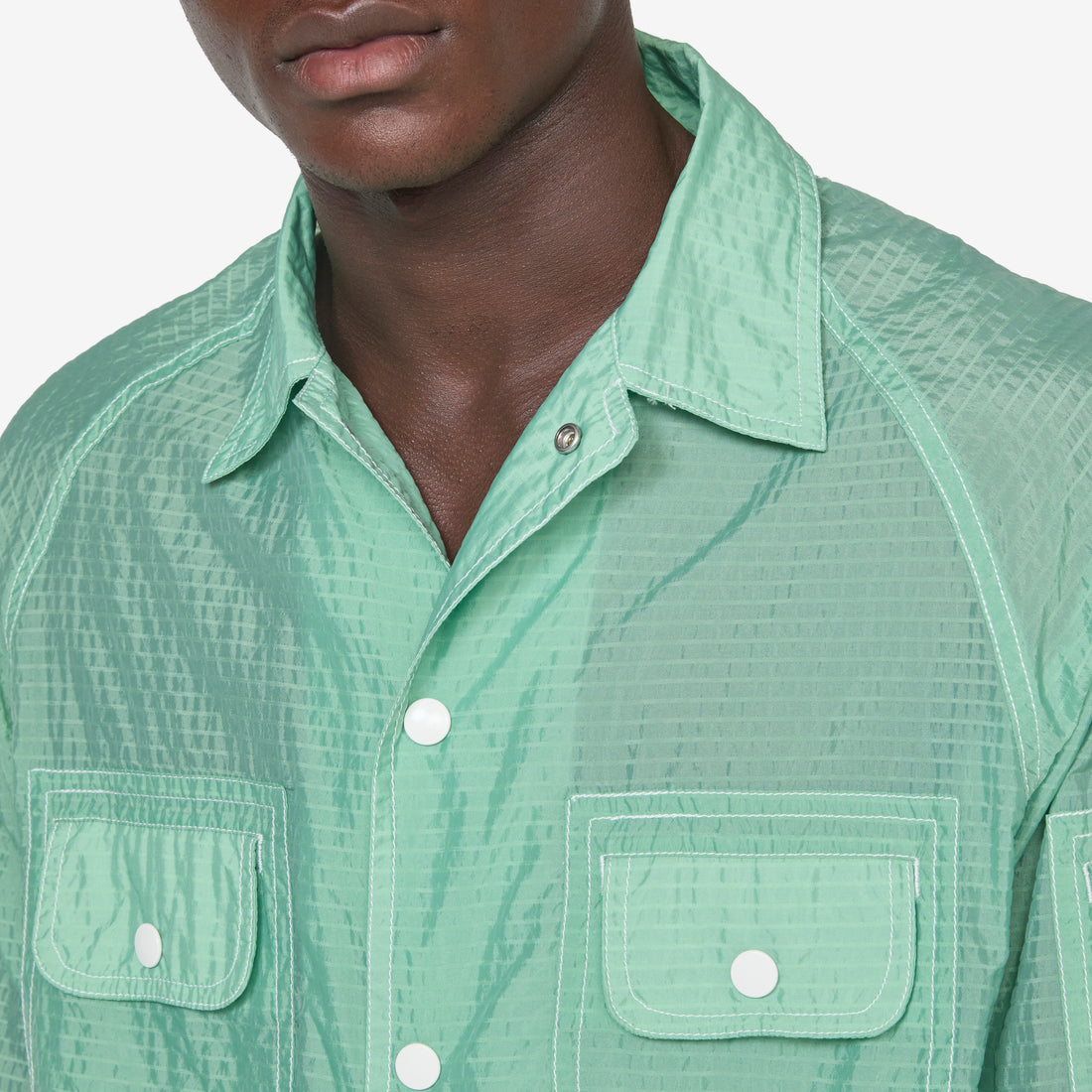Sports SHT-JAC Bumpy Nylon Mint Green Shirts