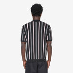 Zip Knit Stripe Black