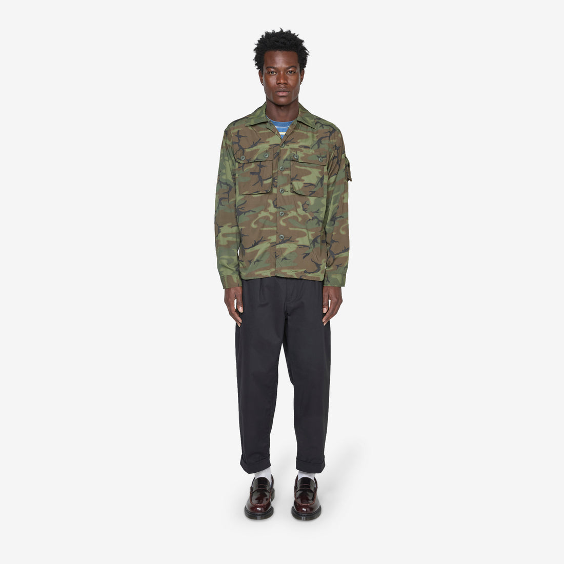 MIL-SHT Mesh Camo Jacquard Mapping Print ERDL Camo Jackets