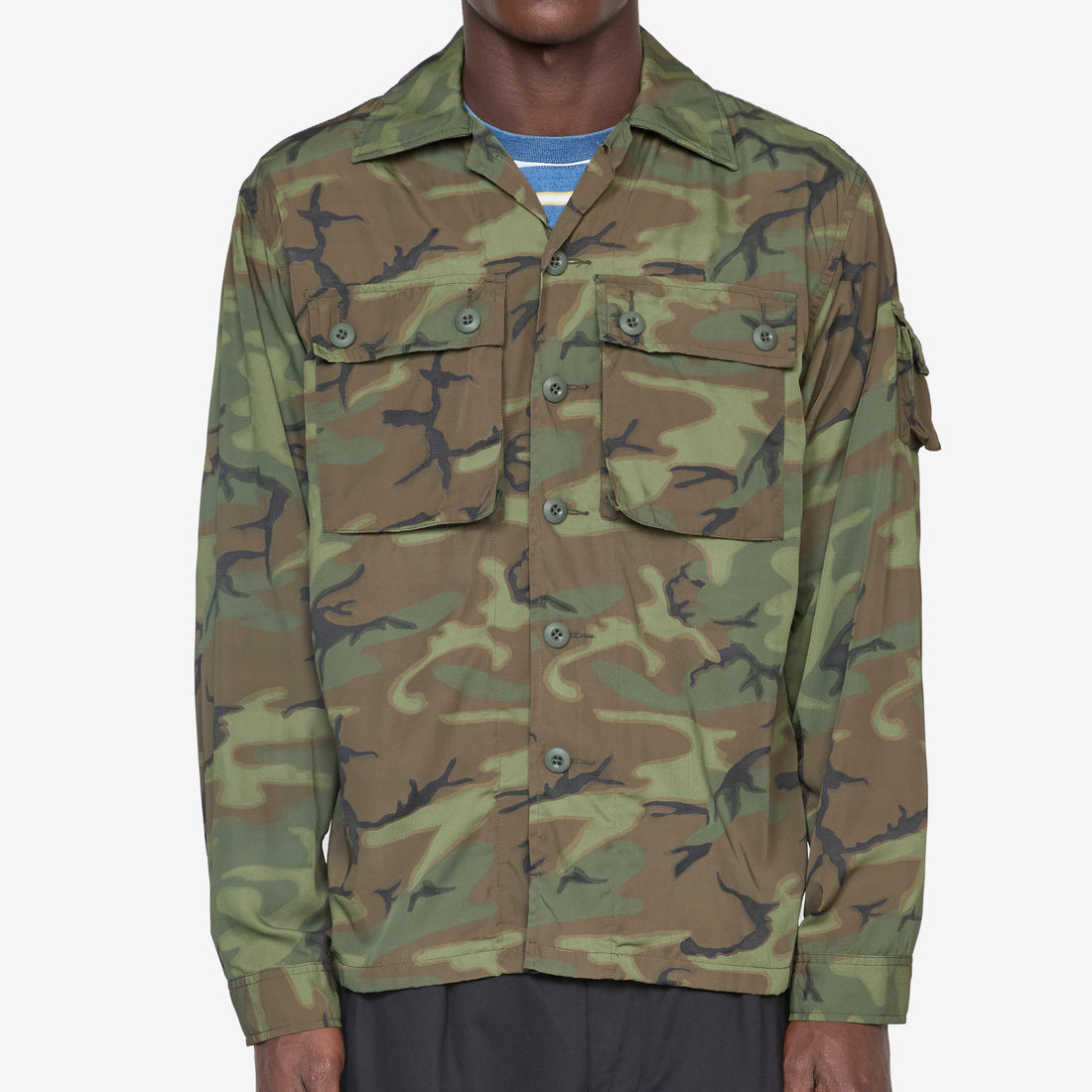 MIL-SHT Mesh Camo Jacquard Mapping Print ERDL Camo Jackets